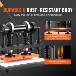 leather cutting machine, 10.2 x 4.7 in embossing plate manual die cutter, 0.47 in pressure stroke dual guide shafts die cut machine, leather embossing machine for various of materials