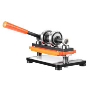 leather cutting machine, 7.1 x 3.9 in embossing plate manual die cutter, 0.47 in pressure stroke dual guide shafts die cut machine, leather embossing machine for various of materials