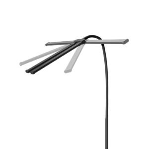 led desk lamp with clamp, double head architect desk lamp for home office, eye caring desk light with 360° adjustable gooseneck, 50 lighting modes & timer function for studying working drawing