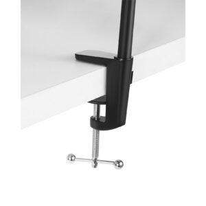 led desk lamp with clamp, double head architect desk lamp for home office, eye caring desk light with 360° adjustable gooseneck, 50 lighting modes & timer function for studying working drawing