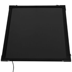 led message writing board, 24"x16" illuminated erasable lighted chalkboard, neon effect menu sign board, drawing board with 8 fluorescent chalk markers and remote tested to ul standards