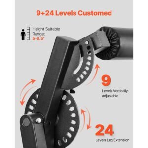 leg extension and curl machine, 700 lbs capacity lower body special leg machines, adjustable leg exercise bench, leg rotary extension for thigh, home gym workout training weight equipment