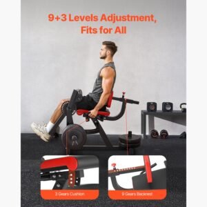 leg extension and curl machine, 700 lbs capacity lower body special leg machines, adjustable leg exercise bench, leg rotary extension for thigh, home gym workout training weight equipment