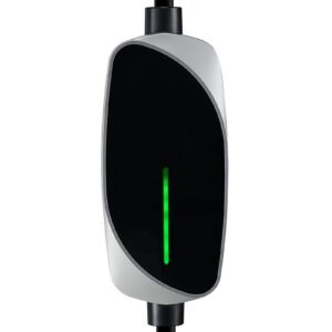 level 1&2 ev charger, 16 amp, electric vehicle portable charger with 25 ft charging cable, 120v 240v, nema 6 20p plug nema 5 15 adapter, led indicator, home car charging station for sae j1772 ev