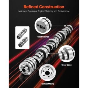 lifter camshaft kit, 5 piece set, gray cast iron engine cam, for 2009 2019 dodge ram 1500 5.7l, 2009 dodge durango 5.7l, fits v8 5.7l engines, trucks / large suvs
