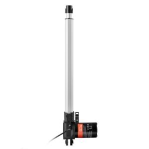 linear actuator 12v, 16 inch heavy duty 1320lbs/6000n linear actuator, 0.19"/s linear motion actuator with mounting bracket & ip44 protection for electric door industrial machinery vessels cargo