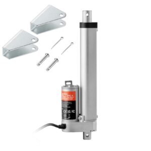 Linear Actuator 12V, 6 Inch High Speed 0.55"/s Linear Actuator, 220lbs/1000N Linear Motion Actuator with Mounting Bracket and IP54 Protection