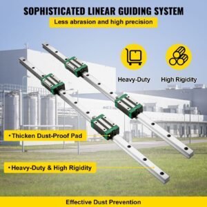 linear guide rail 2pcs hgr20 1500mm linear slide rail with 1pcs rm1605 1500mm ballscrew with bf12/bk12 kit linear slide rail guide rail square for diy cnc routers lathes mills
