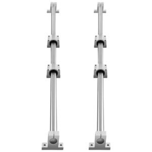 Linear Guide Set, SFC20 1000mm, Comes with Two 39.4 in/1000 mm SFC20 Guides, Four SC20 Slide Blocks, and Four Guide Supports for Automated Machinery and CNC Tasks