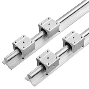 linear motion guide kit, sbr20 1800mm, includes 2 pcs 70.9 in/1800 mm sbr20 rails and 4 pcs sbr20uu bearing blocks, ideal for cnc machines, automation equipment, and diy projects