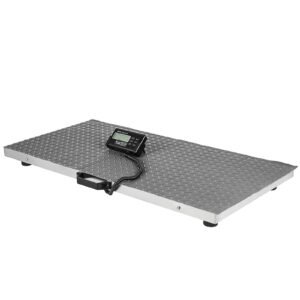 livestock scale 700lbs, dog scales large platform 40.6x20.9inch stainless steel vet scale industrial floor scale large animal scale pig scale goat weight scale pet digital scale