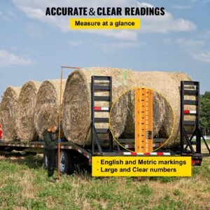 load height measuring stick, 20' sturdy fiberglass truck height stick with adjustable pole, non conductive truck height measuring stick with carrying bag, height stick for trucks, car haulers