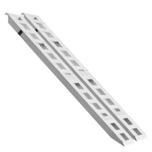 Loading Ramps, 2 Pcs 72 x 15 in, Durable Aluminum and Heavy-Duty Trailer Ramp Set with Anti-Slip Plates, 6000 Lbs Combined Capacity, for Carts, Farm Tractors, ATVs, Lawn Mowers, Motorcycles