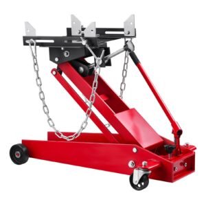low profile floor jack, 1000 lbs / 0.45 ton lifting capacity telescoping transmission floor jack, 6.3 25.2 in lifting height, 360° swivel front wheels, heavy duty lift hoist for garage/shop