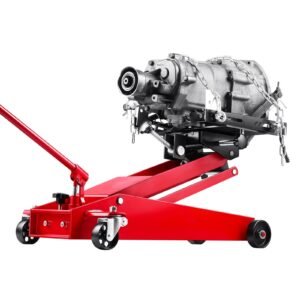 low profile floor jack, 1000 lbs / 0.45 ton lifting capacity telescoping transmission floor jack, 6.3 25.2 in lifting height, 360° swivel front wheels, heavy duty lift hoist for garage/shop