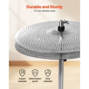 low volume cymbal pack, 4 pieces quiet cymbals for drum set, alloy cymbals drum set includes 14 inch hi hats, 16 inch crash, 18 inch crash, 20 inch ride, drumsticks & cymbal bag, bright copper