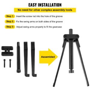 lower bearing carrier puller, compatible with yamaha, johnson, evinrude, honda, mercury, robust steel marine lower bearing puller with adjustable arms, works for lower carrier bearing removing