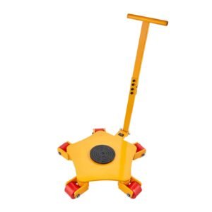 machine skate, 8800 lbs machinery moving skate, machinery mover skate with 360° rotation cap and pu swivel rollers, heavy duty industrial machinery mover with handle for warehouse, workshop