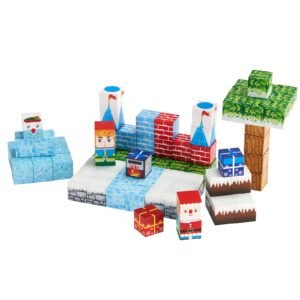 Magnetic Blocks, 150 PCS Glacier Castle Set, Magnetic Building Cubes for Kids, STEM Montessori Sensory Toys for Christmas Birthday Gift, Construction Stacking Toy for 3+ Years Old Boys & Girls
