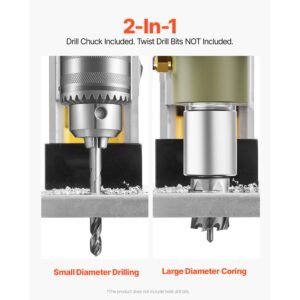 magnetic drill, 1400w motor 1.6 in boring diameter, 2810 lbf portable electric mag drill press, 800 rpm no load speed, drilling machine for metal surface, industrial and home improvement