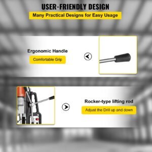 magnetic drill 1450w magnetic drill press with 2inch boring diameter annular cutter machine 2900 lbs 11pcs hss annular cutter bits
