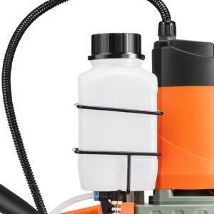 magnetic drill, 1450w motor 1.6 in boring diameter, 2810 lbf portable electric mag drill press, with 11 coring bits, 850 rpm speed, drilling machine for metal surface, home improvement industry