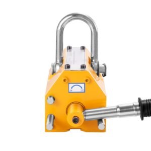 magnetic lifter, 1320 lbs/600kg pulling capacity, 2.5 safety factor, steel and neodymium, lifting magnet with release, permanent lift magnets, heavy duty magnet for hoist, block, shop crane