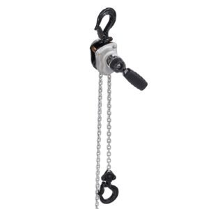 manual lever chain hoist, 1/4t 550lbs capacity heavy duty come along, 10ft lift g80 alloy steel chain with dual pawl mechanical brake,360°rotating hooks, for warehouse construction garage