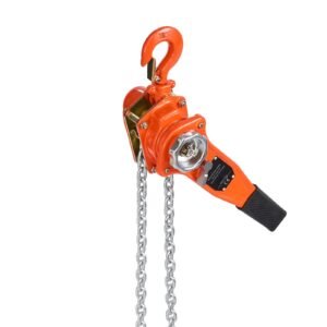 manual lever chain hoist, 3/4t 1650lbs capacity heavy duty come along, 20ft lift g80 alloy steel chain with dual pawl mechanical brake,360°rotating hooks, for warehouse construction garage