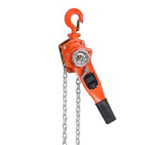 manual lever chain hoist, 3/4t 1650lbs capacity heavy duty come along, 20ft lift g80 alloy steel chain with dual pawl mechanical brake,360°rotating hooks, for warehouse construction garage