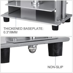 manual paper press machine, 12x8.6 inch for a4 sized papers flatting machine, 10cm thickness steel frame manual flat paper press machine, papermaking book press