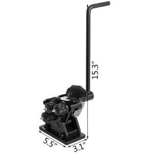 manual plate steel ring bender 13 1/2inch single pinch portable hand crank ring handle rolling 3inch and larger circular rings