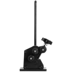 manual plate steel ring bender 13 1/2inch single pinch portable hand crank ring handle rolling 3inch and larger circular rings