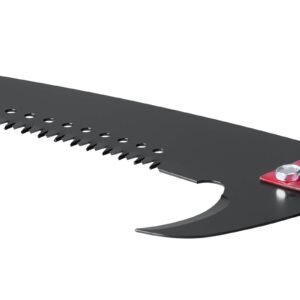 manual pole saw, 3.87 27 ft extendable pole tree pruner, sharp 65mn steel blade, lightweight fiberglass handle pole, double hook saw for high branch trimming, pruning tool for palms, shrubs