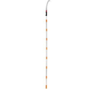 manual pole saw,4.6 9.8 ft extendable tree pruner, sharp steel blade for high branches trimming, manual branch trimmer with lightweight aluminum alloy handle, for pruning palms and shrubs