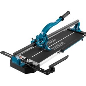 Manual Tile Cutter, 24 inch, Porcelain Ceramic Tile Cutter with Tungsten Carbide Cutting Wheel, Infrared Positioning, Anti-Skid Feet, Durable Rails for professional installers or beginners