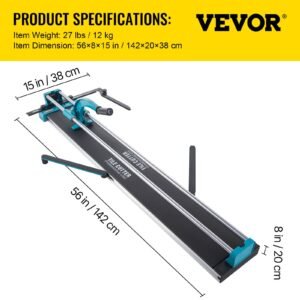 manual tile cutter 48"/1200mm cutting machine w/ laser guide for ceramic