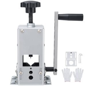 Manual Wire Stripper Machine, 0.06-1.18 in, Copper Cable Stripper Tool, Hand Crank or Drill Powered Modes, Heavy-Duty Q235 Frame Wire Stripping Machine, Easy to Use, for Scrap Copper Recycling