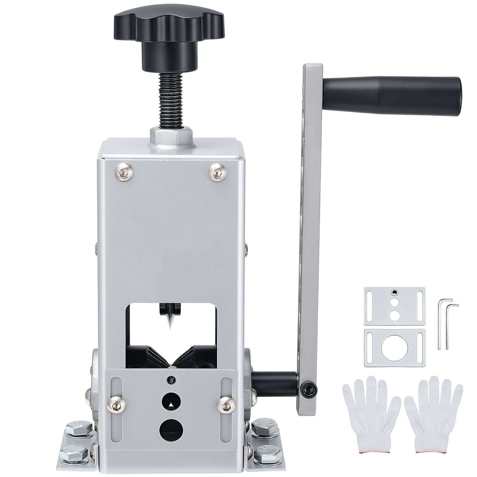 manual wire stripper machine, 0.06 1.18 in, copper cable stripper tool, hand crank or drill powered modes, heavy duty q235 frame wire stripping machine, easy to use, for scrap copper recycling