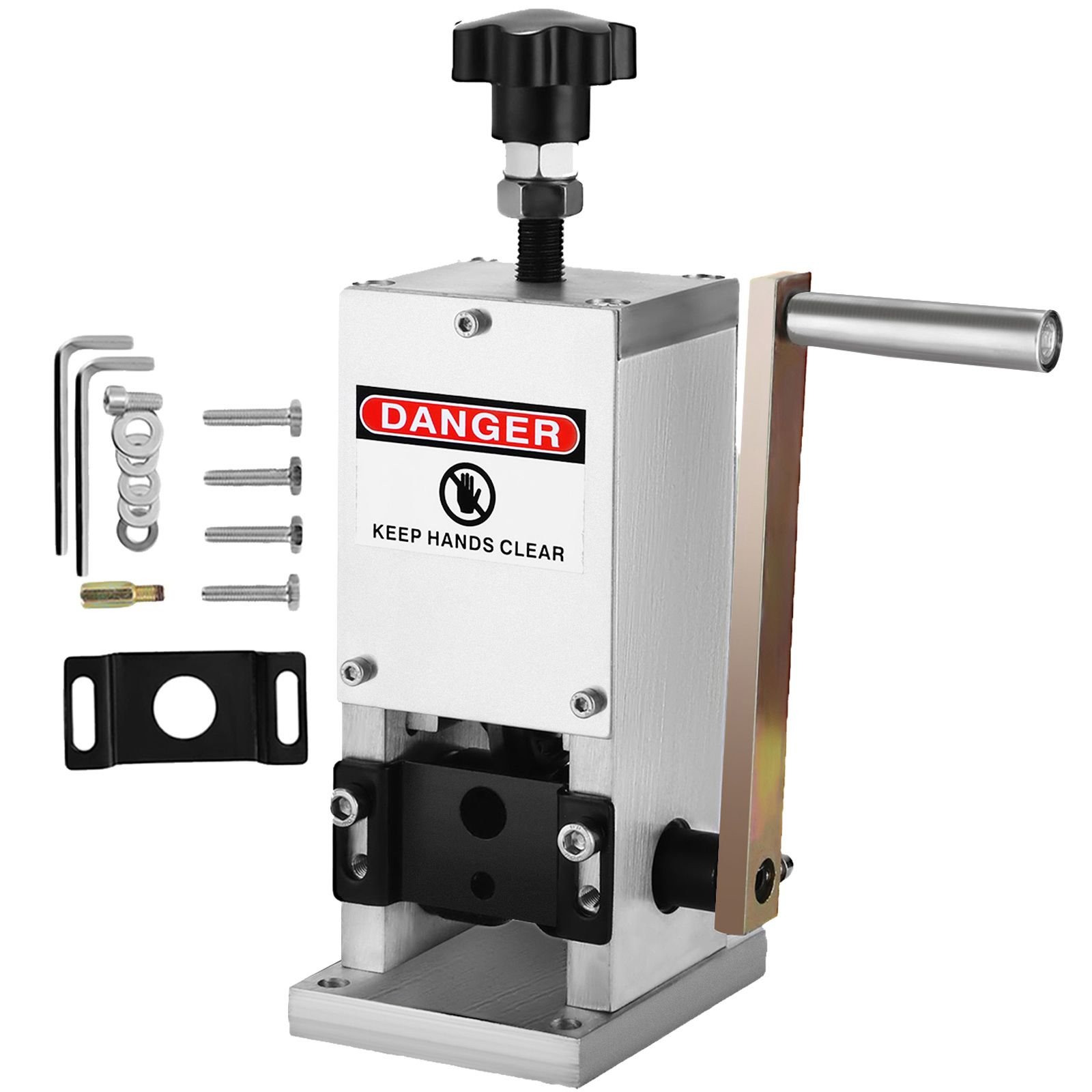 manual wire stripping machine 0.06 0.98 inches, wire stripper machine with hand crank portable, wire stripping tool aluminum construction,for scrap copper recycling