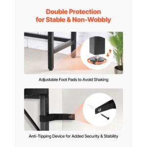marble console table, modern narrow long console table with power outlet, thin sofa side table with iron tubes, anti tip device and triangular support for living room, hallway, entryway, foyer