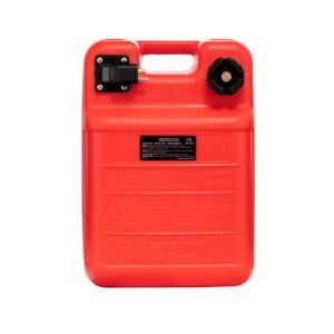 marine tank, 6.34 gallon/24 l marine portable tank outboard marine boat transfer tank with 9.8ft hose, gauge for outboard engine boats, yacht, fishing boat, deck boat, red