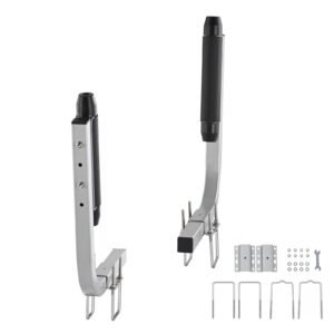 Marine Trailer Guide Set, 20.5' Flexibly Adjustable Poles, Pair of Steel Anti-Rust Guides, Durable Roller Support for Ski, Fishing, or Sailboat Trailers 2024
