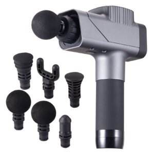 massage gun deep tissue, percussion muscle massager for athletes with 8 speed levels & 6 massage heads, 16v 2500mah batteries, handheld massage gun for pain relief, muscle relaxation