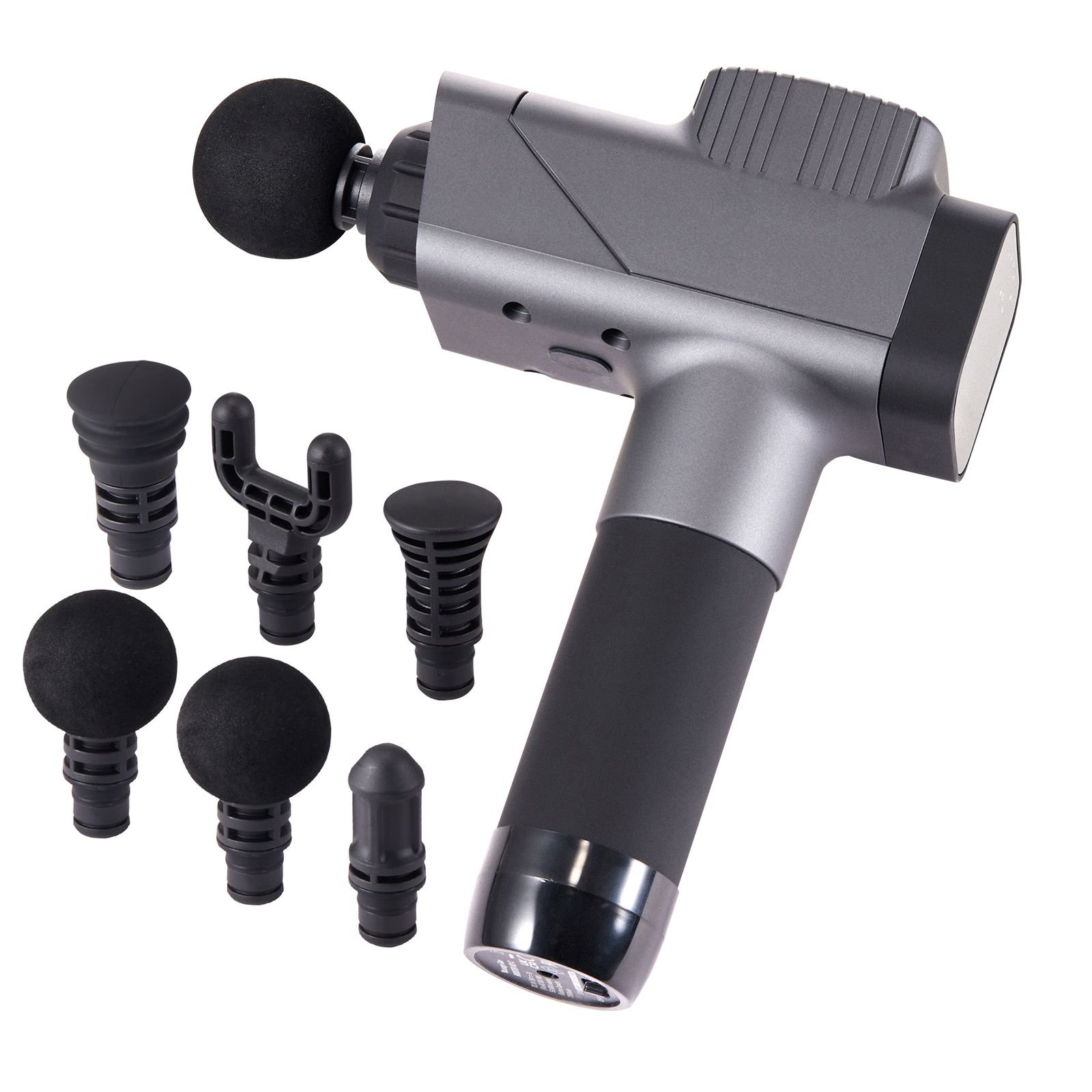 massage gun deep tissue, percussion muscle massager for athletes with 8 speed levels & 6 massage heads, 16v 2500mah batteries, handheld massage gun for pain relief, muscle relaxation