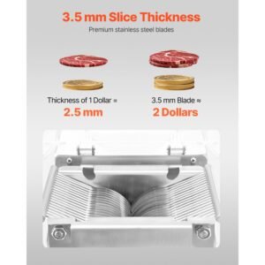 meat cutter machine, 550w meat slicer, 350 lb/h commercial meat cutting machine, stainless steel, 3.5 mm thickness, electric food cutting slicer for home kitchen, restaurant, supermarket