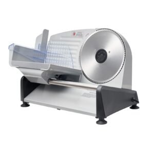 meat slicer, 7.5 inch 200w electric deli slicer machine with sus420 blade, 0 0.6 inch adjustable thickness, etl certified home food slicer for meat, ham, baguett, steak