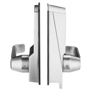 mechanical keyless entry door lock, 14 key mechanical door lock with keys, mechanical keypad door lock with handle, stainless steel waterproof keyless gate lock, for home office outdoor garage