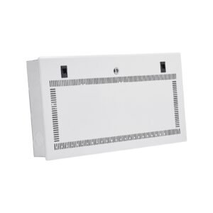 Media Enclosure, 28-Inch, Structured Media Center with Vented Hinged Door, Cable Management Box, Structured Wiring Multi-Media Cabinet, Recessed Electrical Media Box, for Network Distribution