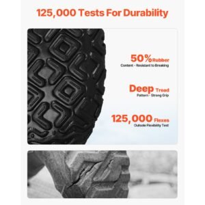 men's rubber boots, protective footwear, waterproof anti slip hunting boots, gardening insulated mud boots, protective footwear, lightweight & durable, for manufacturing, farming, size 12 us